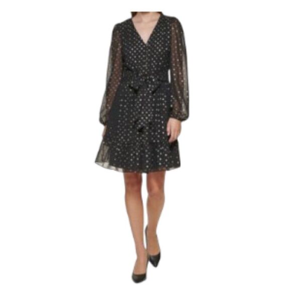 Karl Lagerfeld Women's Mini Chiffon Party and Cocktail Dress 4 NWT - Picture 1 of 1